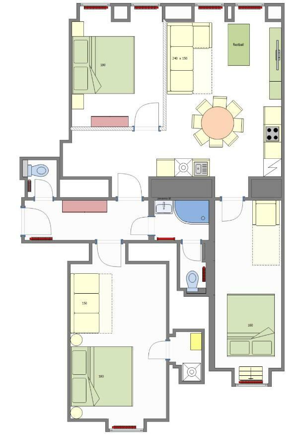 3Bdr Ruterra Apt With Table Football Prague Luaran gambar